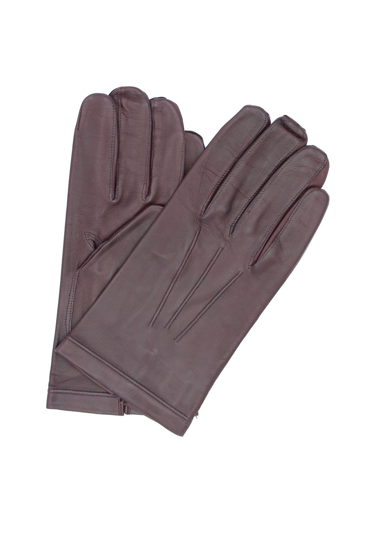 1292 Classic Kid Leather Gloves Silk Lined Bordeaux