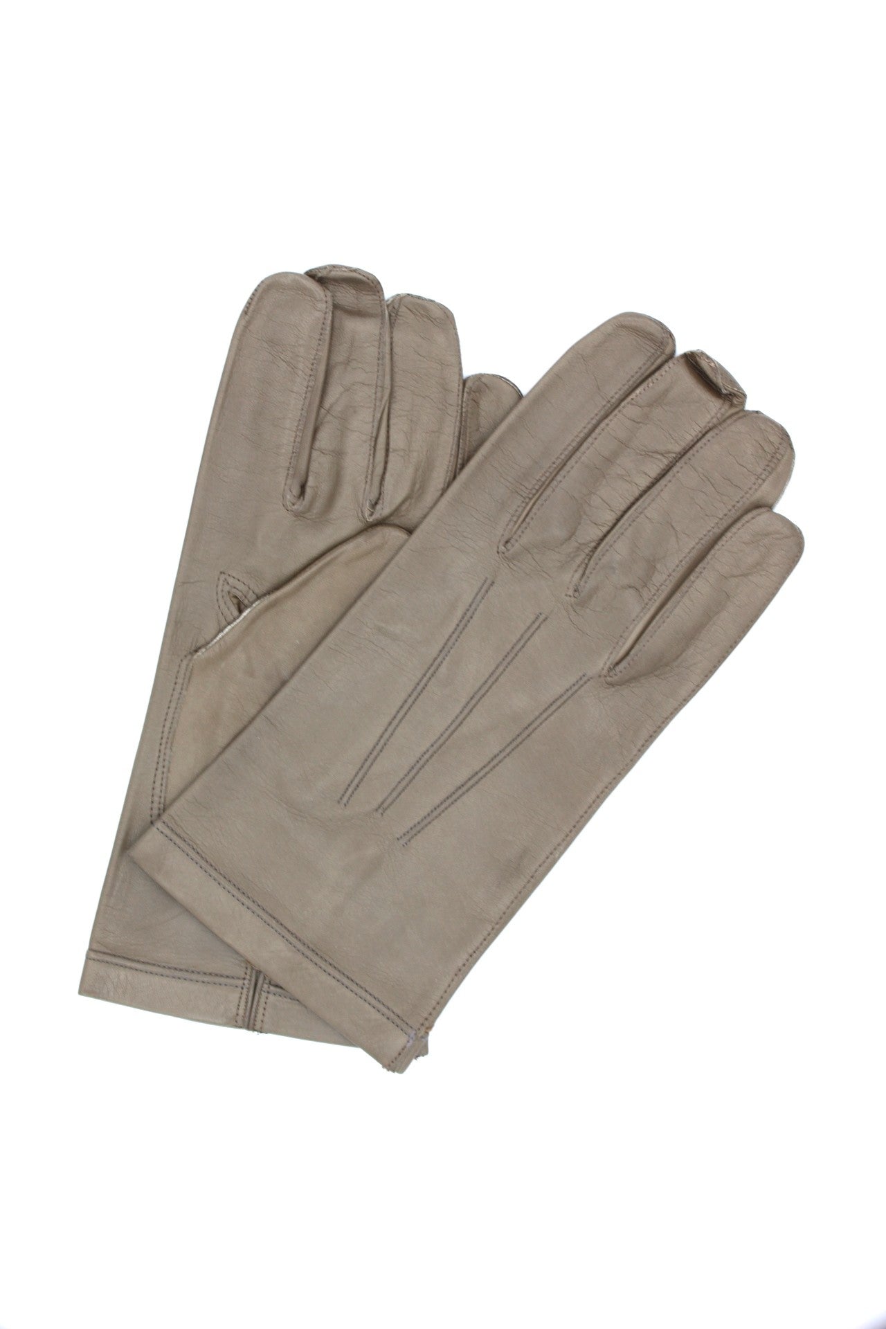 1292 Classic Kid Leather Gloves Silk Lined Mud