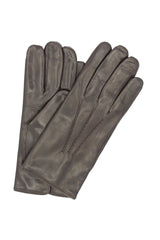 1294 Classic Kid Leather Man Gloves Cashmere Lined D.Brown