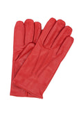 1294 Classic Kid Leather Man Gloves Cashmere Lined Red