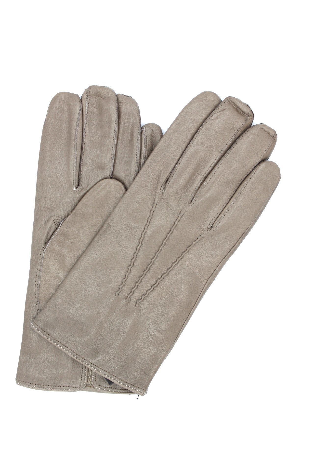 1294 Classic Kid Leather Man Gloves Cashmere Lined Mud