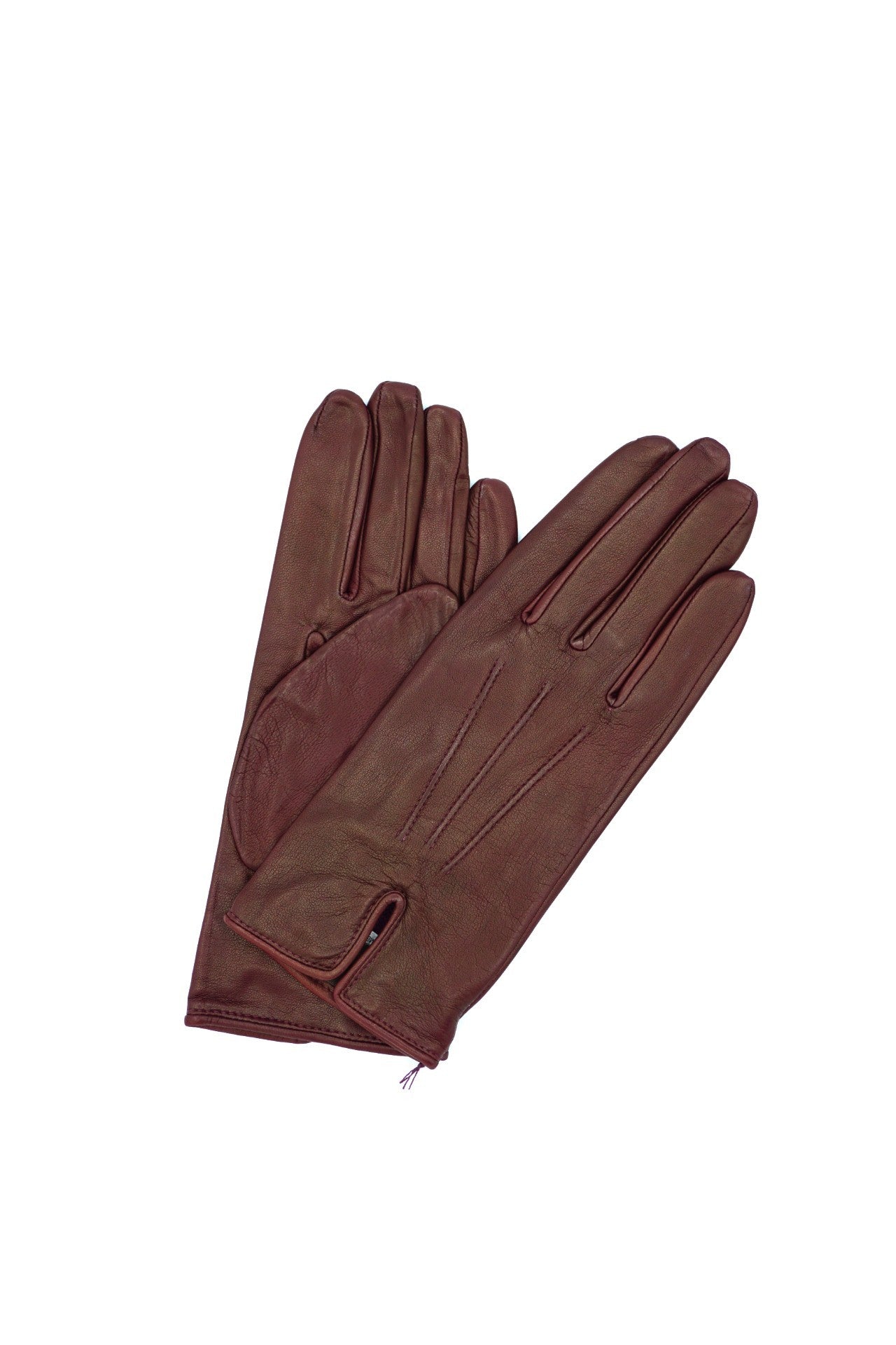 1949 Kid Leather Wrist Length Tashina Lined Bordeaux