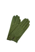 1949 Kid Leather Wrist Length Tashina Lined Green Olive