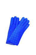 1151 Kid Leather Cashmere Lined Quilted On Top Blue Royal
