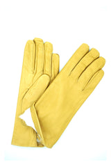 1022 Classic Leather Gloves Lined White Rabbit Cookie
