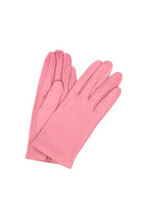 1002 Classic Kid Leather Gloves Silk Lined Bubble gum