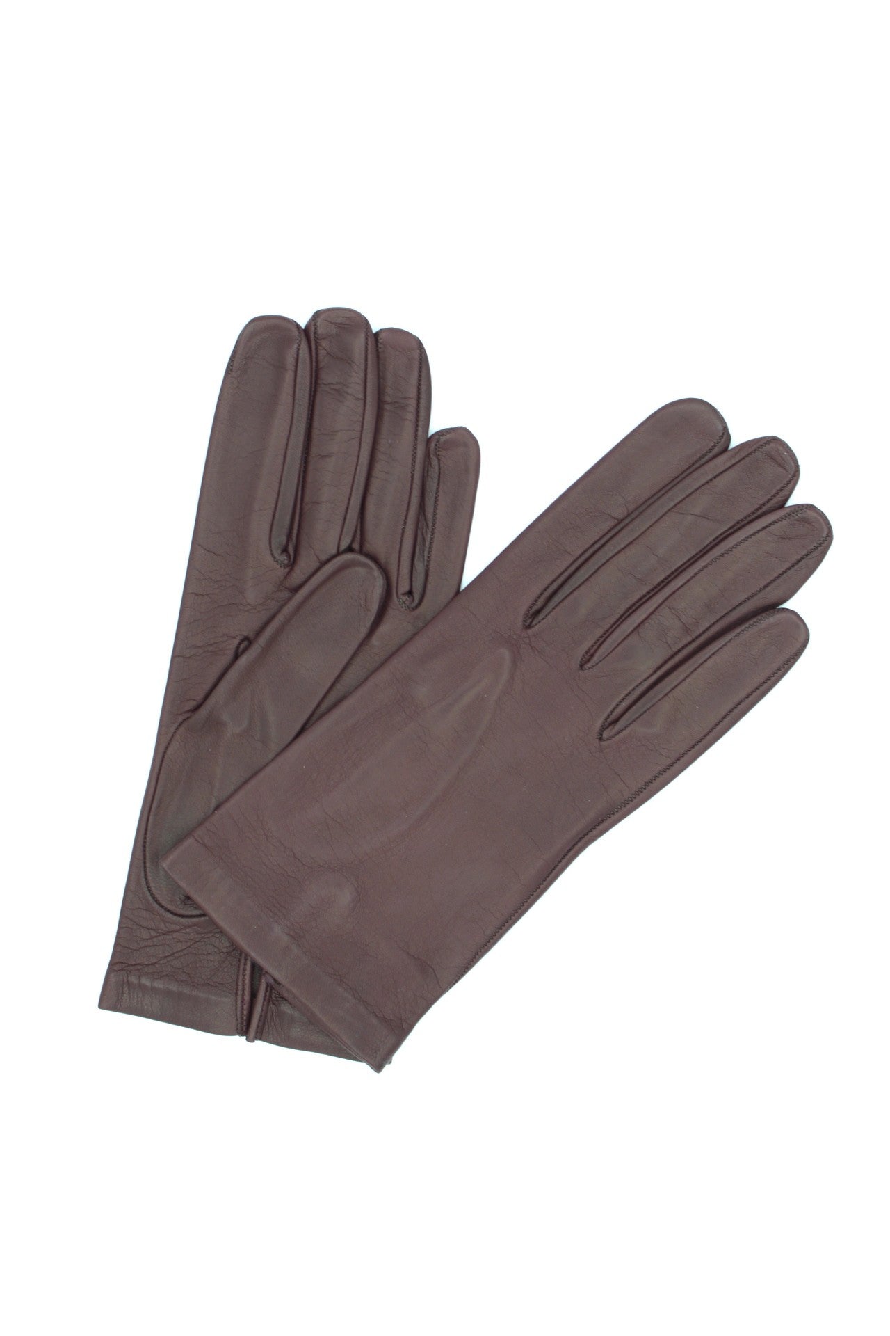 1002 Classic Kid Leather Gloves Silk Lined Bordeaux