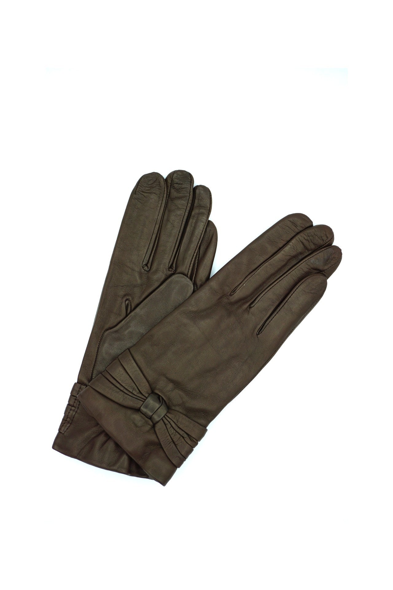 1749 Kid Leather Cashmere Lined  Wrist Length D.Brown