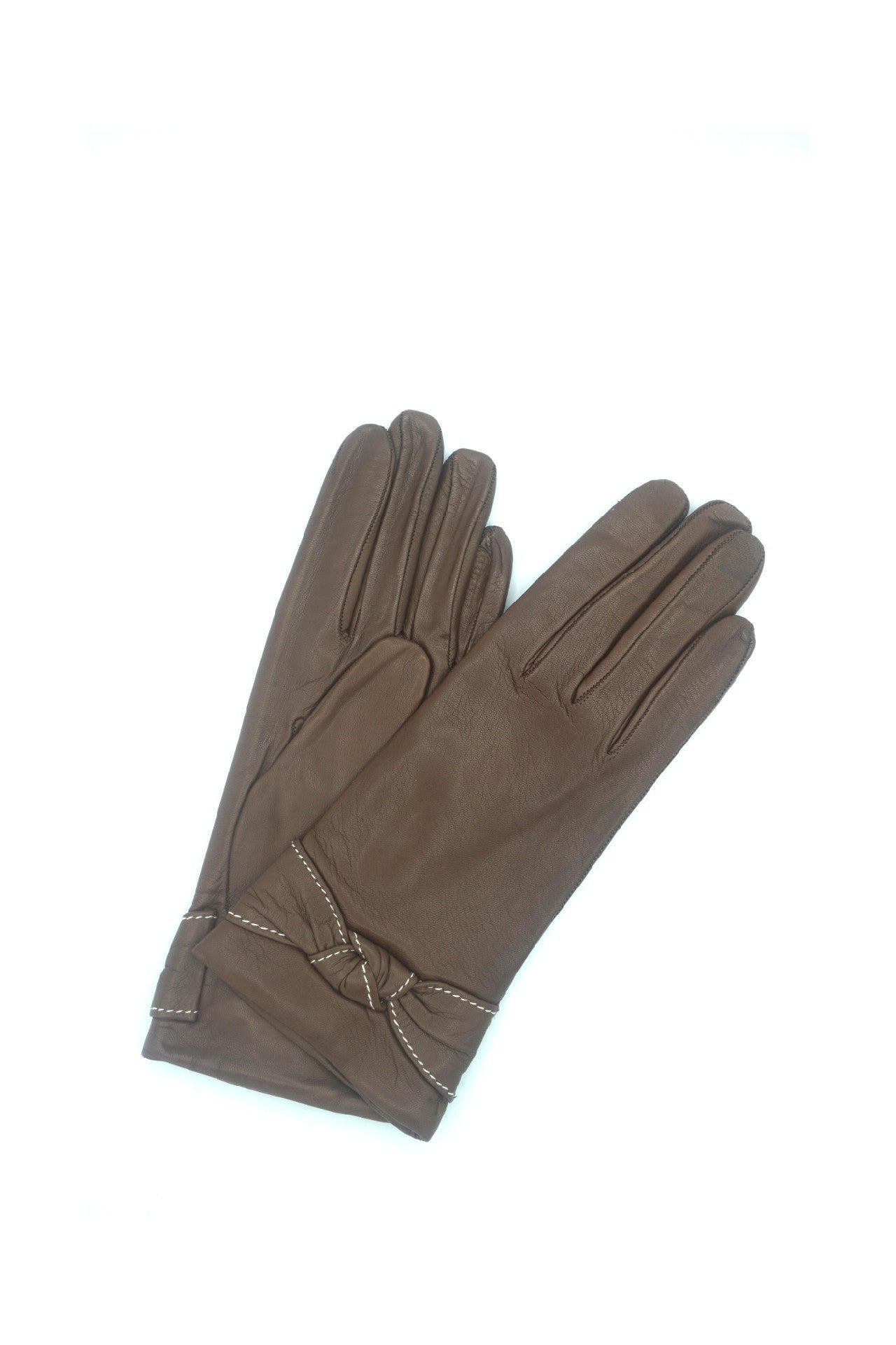 1664 Kid Leather Cashmere Lined Wrist Length Mink