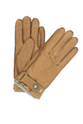 1039 Deer Skin Cashmere Lined Gloves  Belt Tan