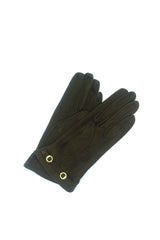 1263S Suede Silk Lined Wrist Length D.Brown