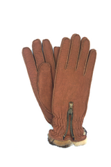 1306 Peccary Leather Orylag Lined Mid. Length Tabacco