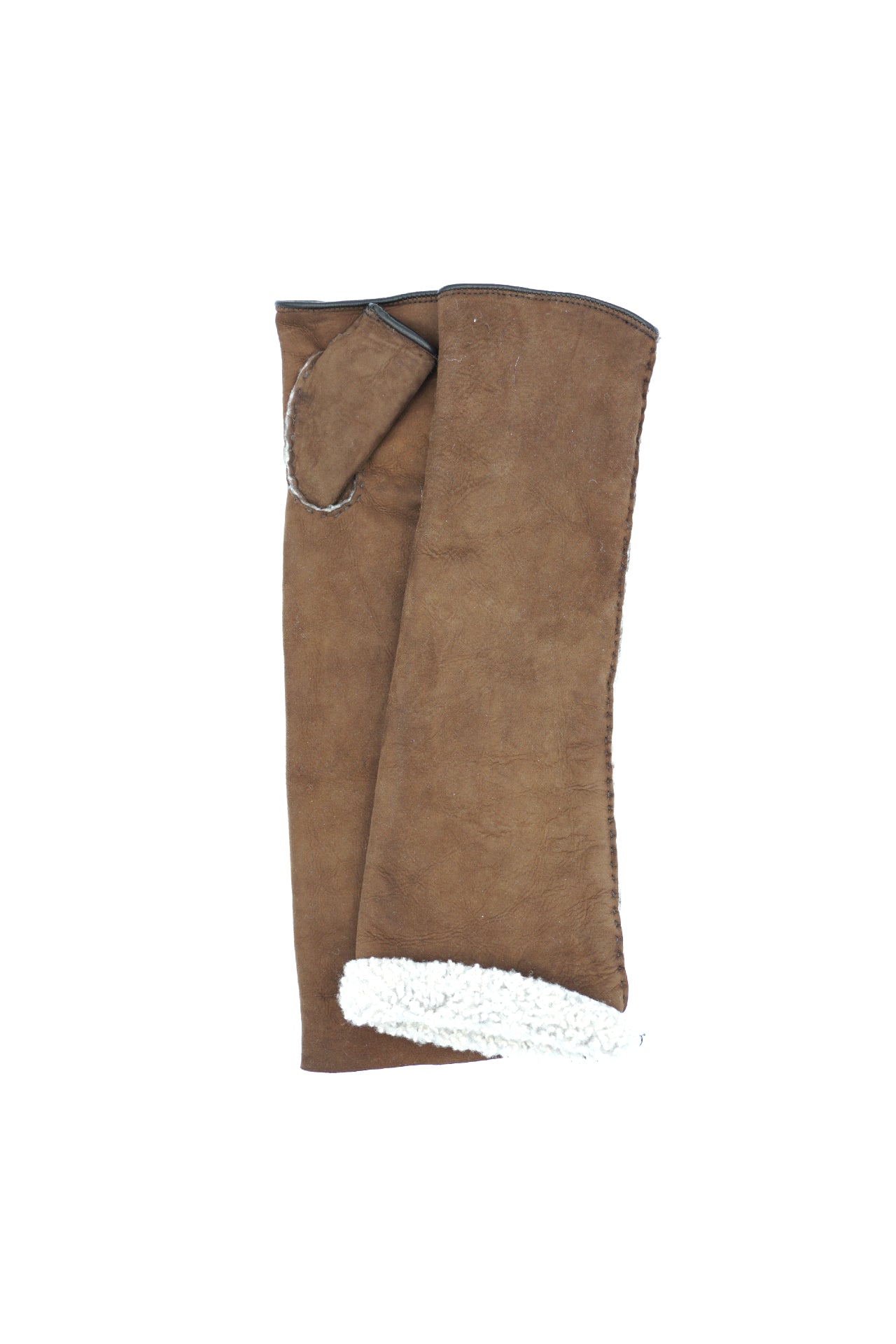 1761 Sheep Skin inside-out Elbow Lenght  Fing.Less Mink