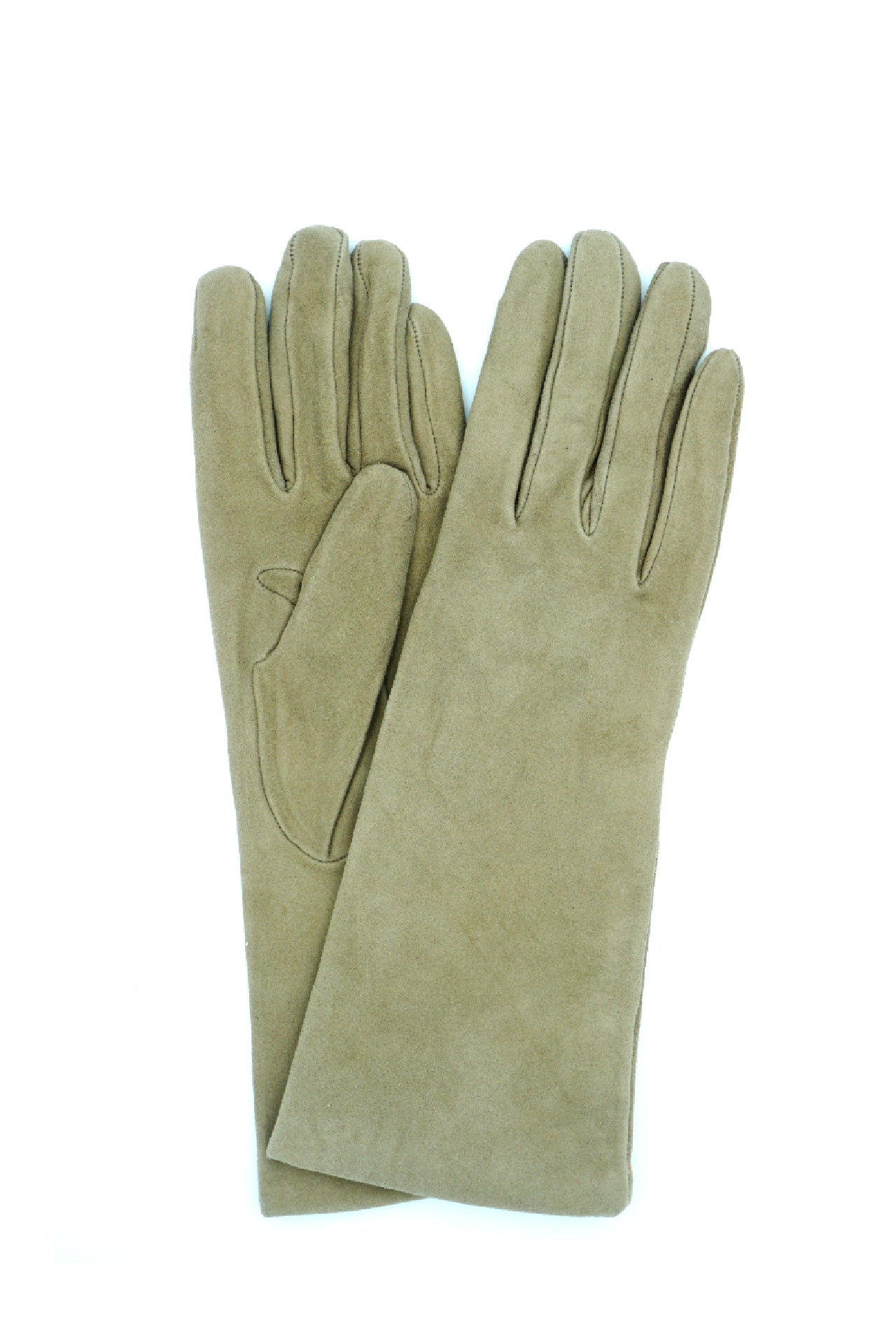 1020 Suede Cashemere Lined Mediom Lenght Gray