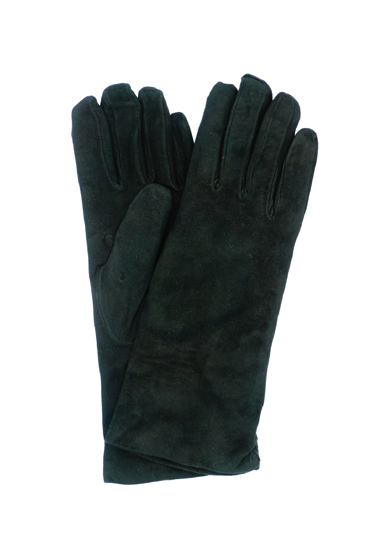 1020 Suede Cashemere Lined Mediom Lenght Black