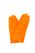 1019 Classic Suede Gloves Cashmere  Lined Light Orange