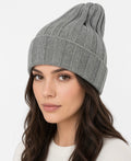 Cashmere Beanie Classic LIGHT GRAY