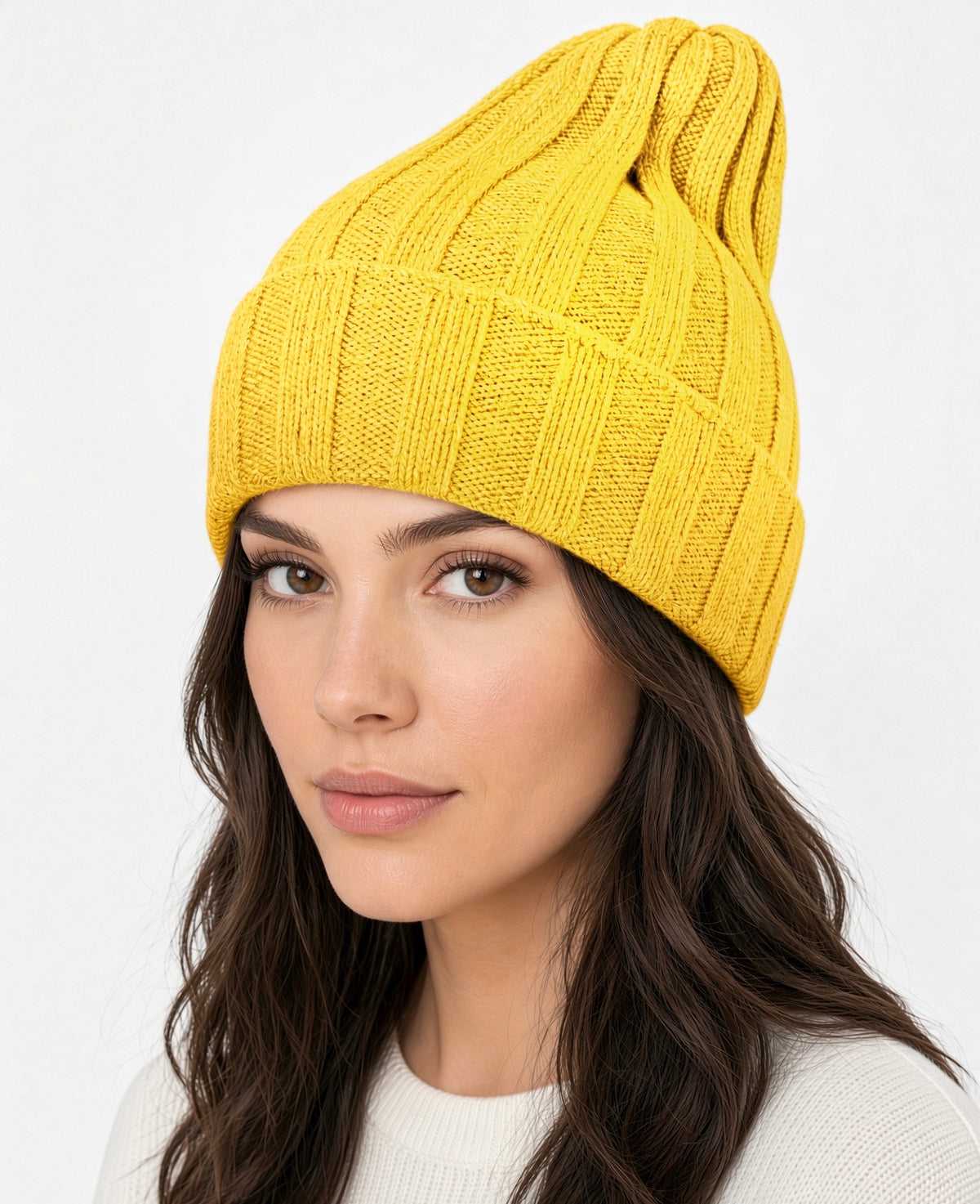 Cashmere Beanie Classic YELLOW