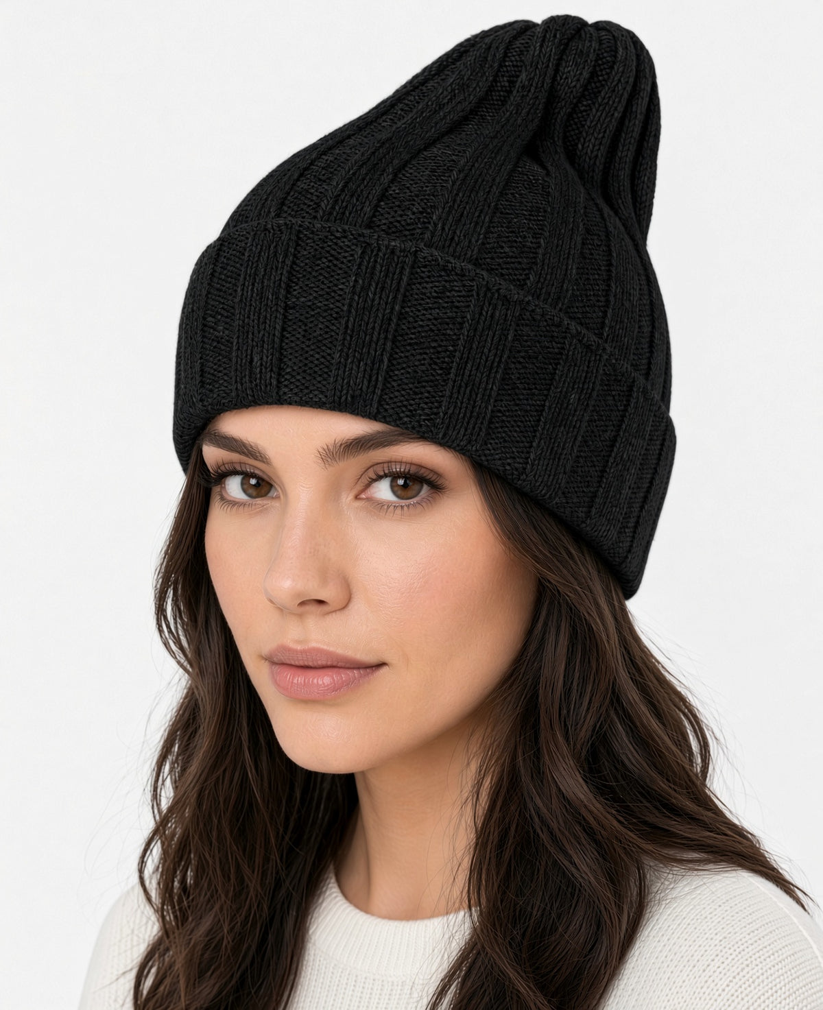Cashmere Beanie Classic BLACK