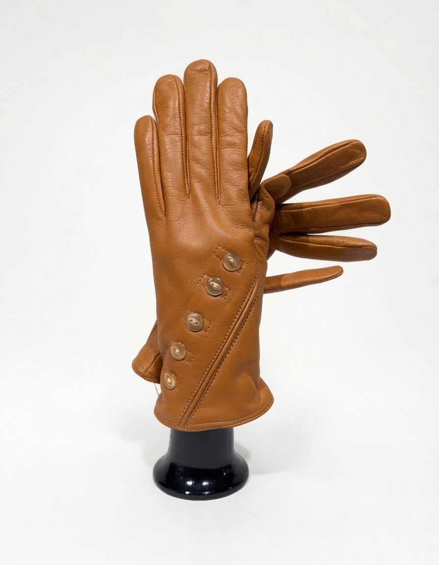 1736 Fantasia Woman Button Tan