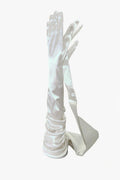 1198 Satin Opera 16 BT White