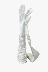 1198 Satin Opera 16 BT White
